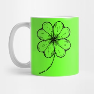 Irish Shamrock Four-leaf Lucky Clover Mug